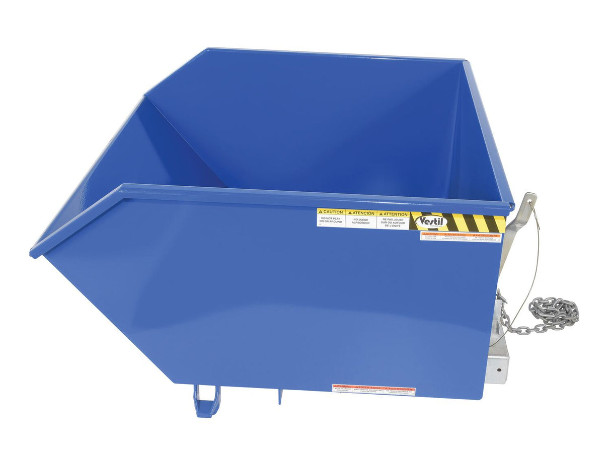 Vestil H Style - Low Profile 90 degrees Self-Dumping Steel Hoppers