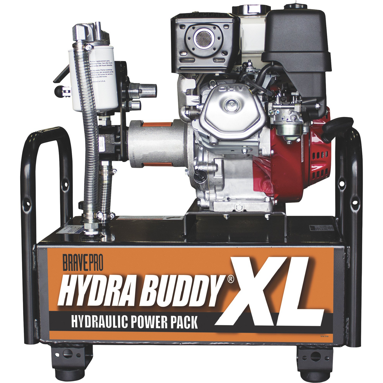 A Brave Portable Hydraulic Power Pack with a Honda GX270 engine, shown from a front-right angle.