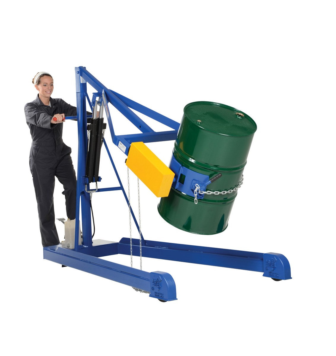 Vestil Portable Hydraulic Drum Carrier/Rotator/Booms