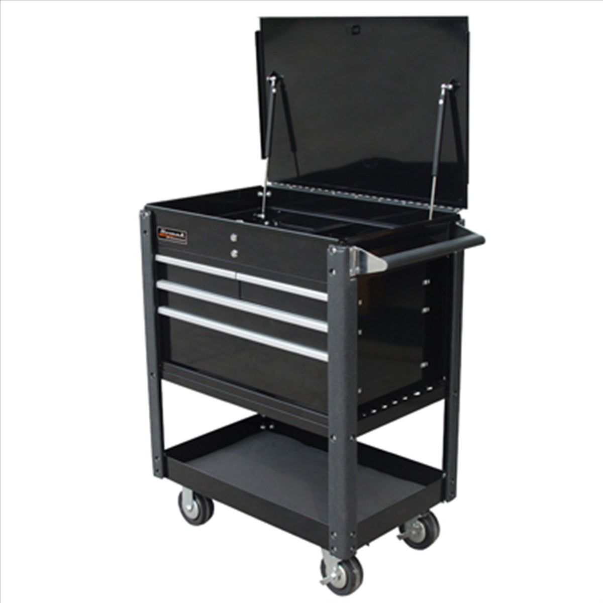 Homak 35 PROFESSIONAL 4 DRAWER SERVICE CART - BLACK