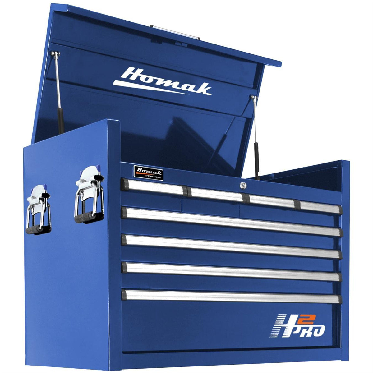 Homak H2PRO Series 36-Inch 8-Drawer Top Chest, Blue