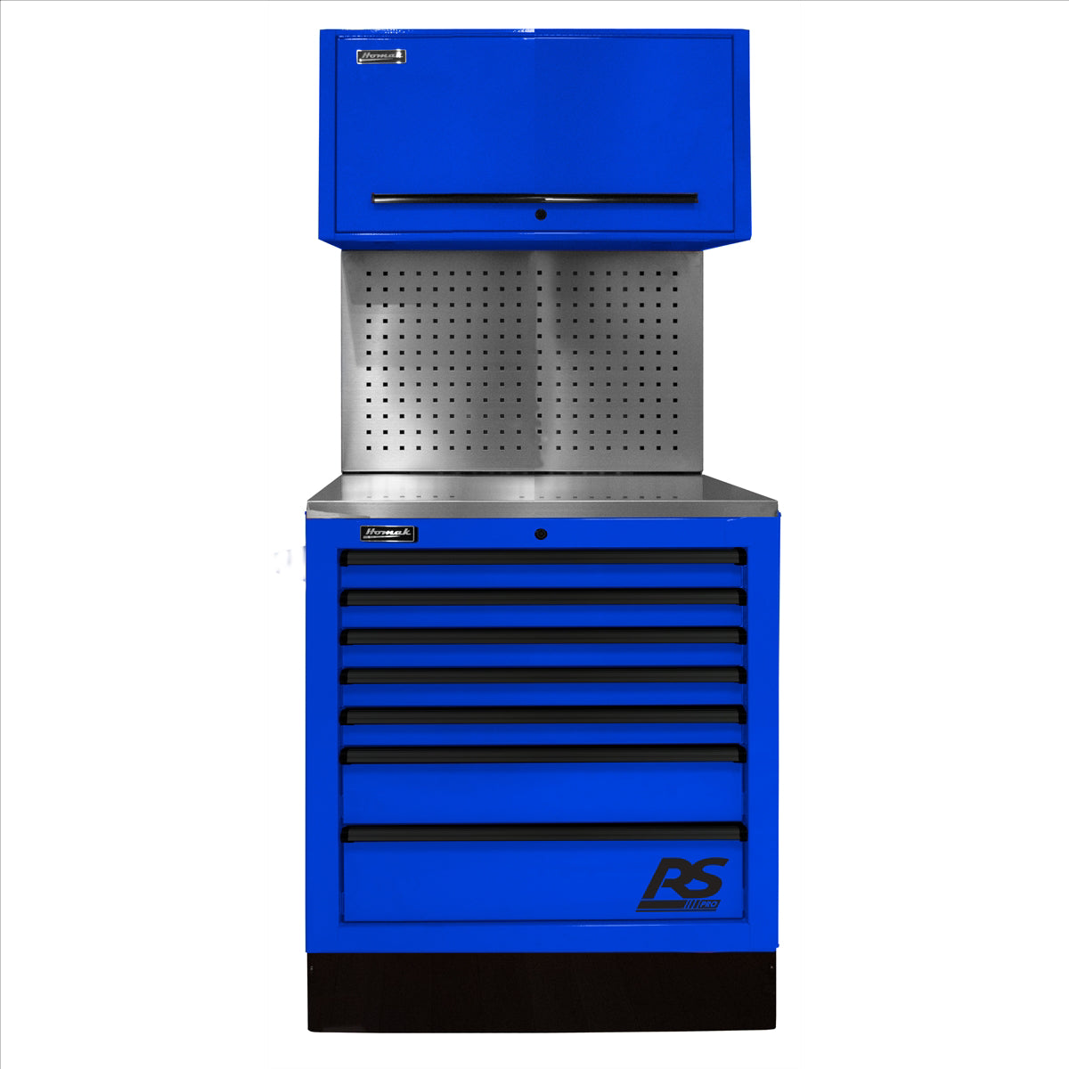 Homak CTS Set 36 in. with Toolboard Back Splash, Blue