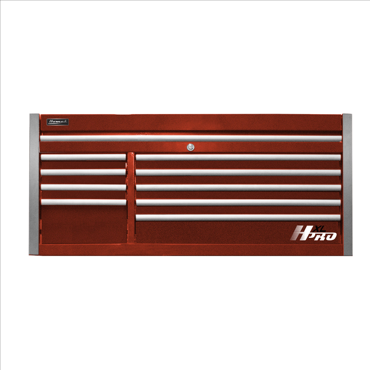 Homak 60 in. HXL 9-Drawer Top Chest - Red