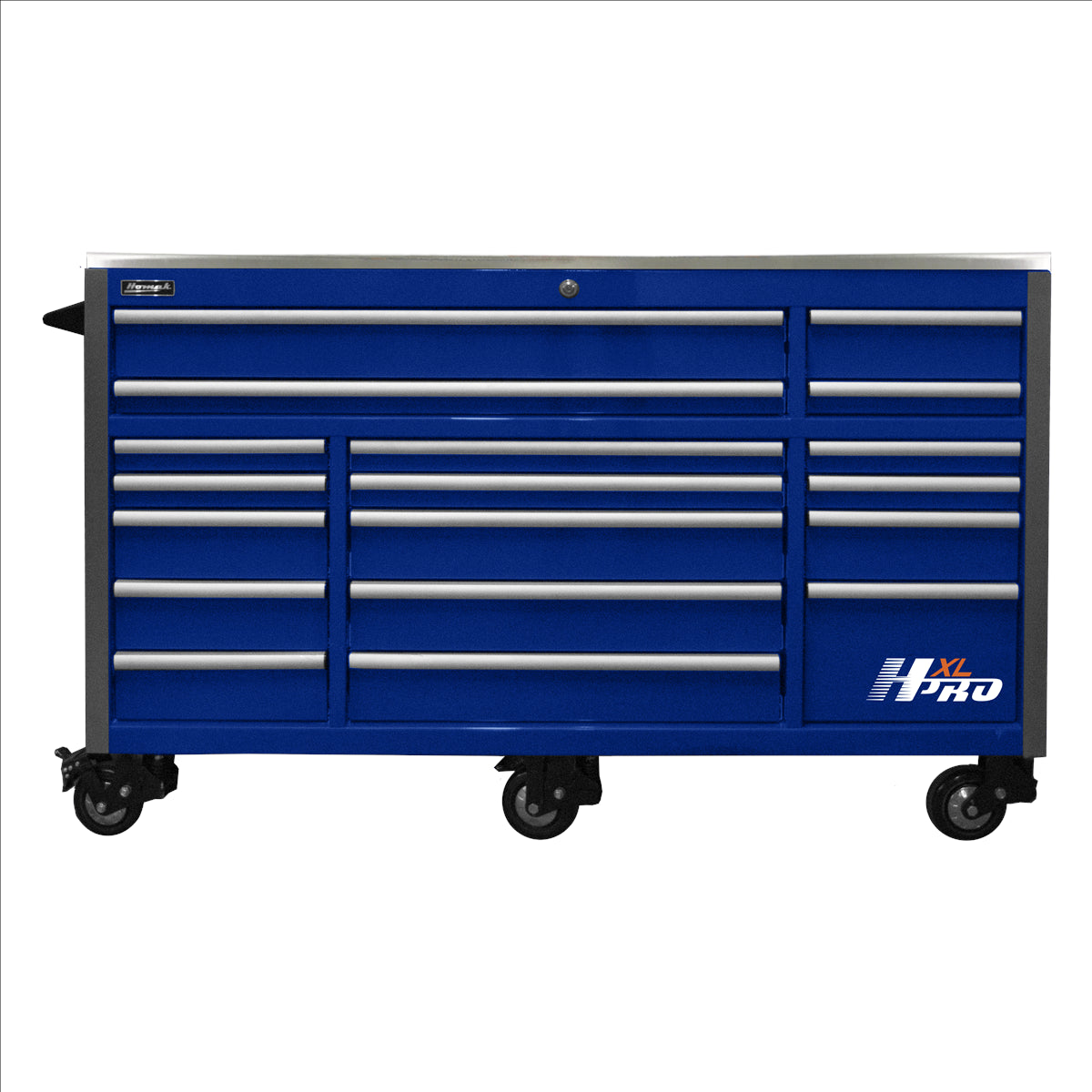 Homak 72 in. HXL 17-Drawer Roller Cabinet - Blue