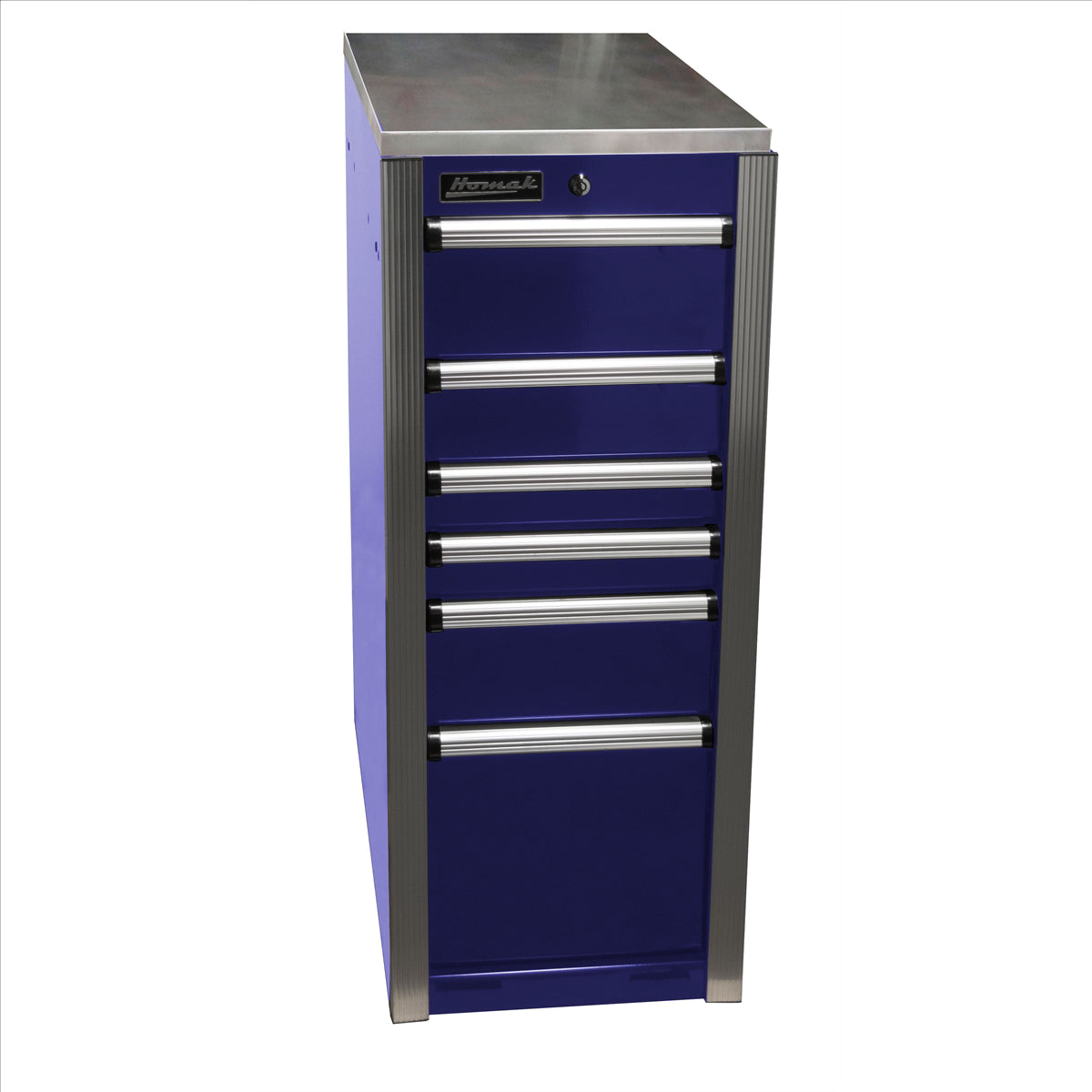 Homak HXL 6-Drawer Side Cabinet - Blue