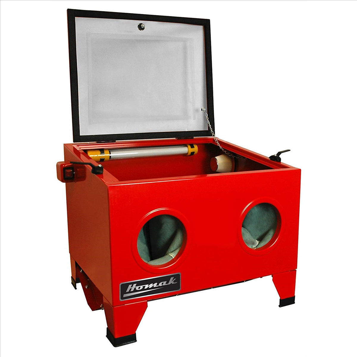 Homak 23" Table Top Abrasive Blast Cabinet, Red