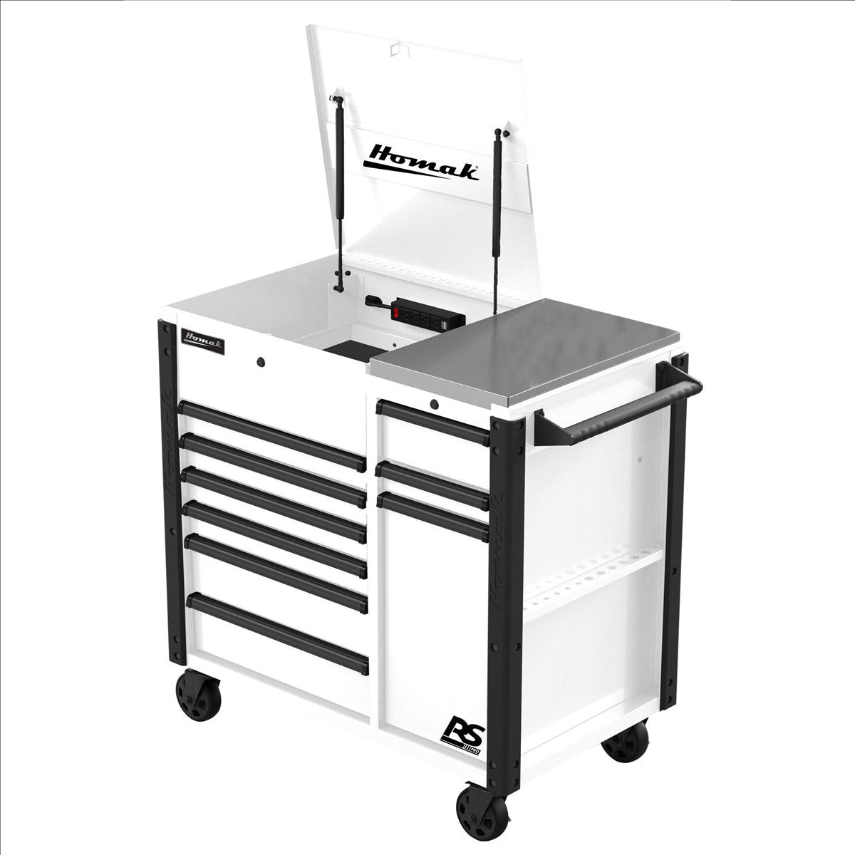 Homak 44" RS PRO 9 DRAWER FLIP TOP