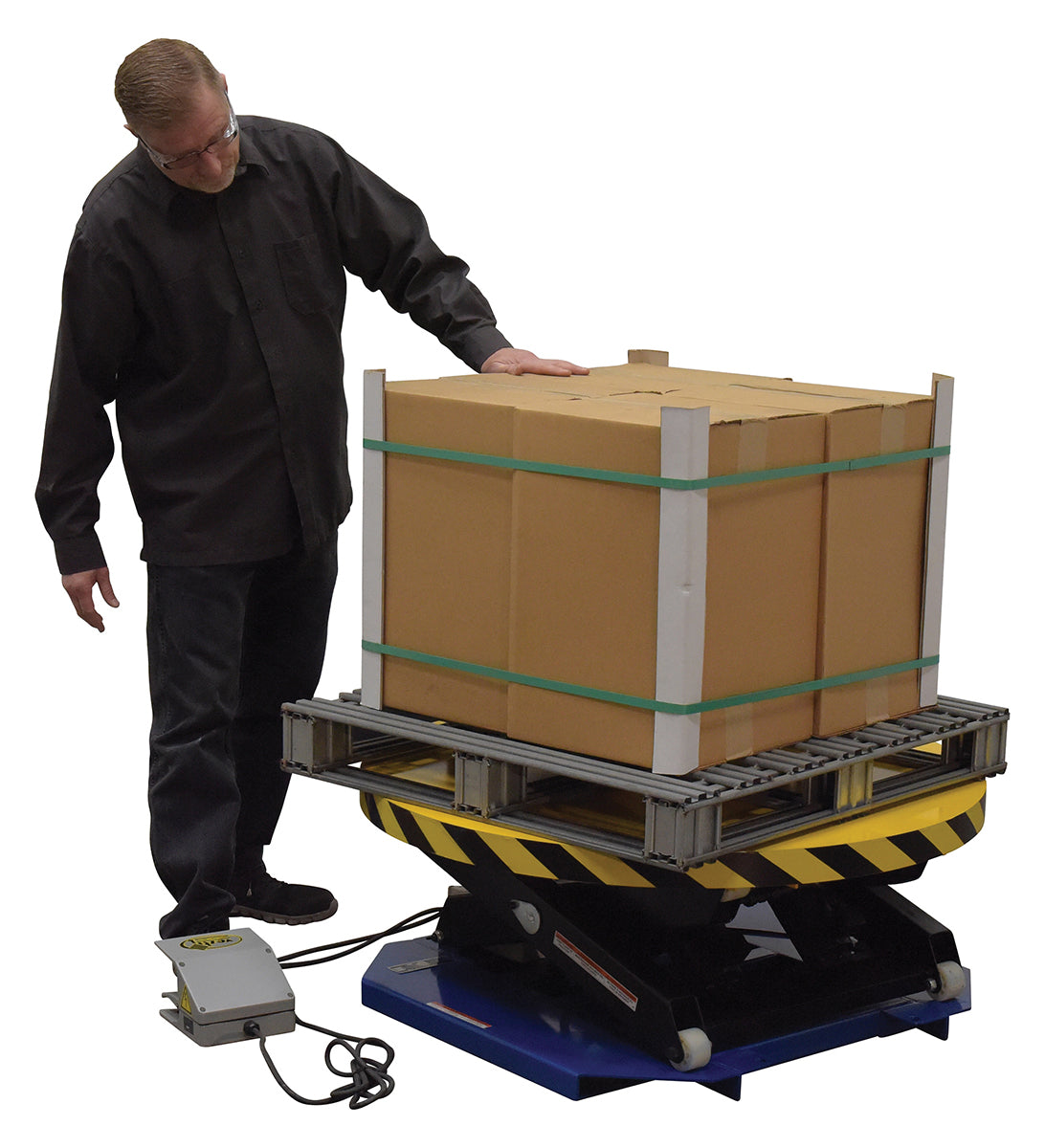 Vestil Powered Lift Table With Manual Rotation