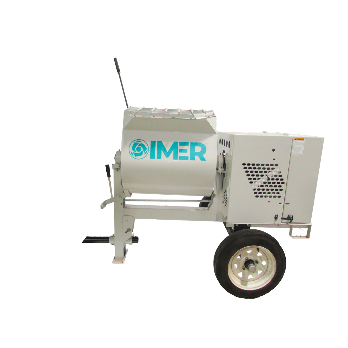 IMER Horizontal Shaft Mortar Mixer | 6 cu ft Steel Drum | HSM 6-1130062