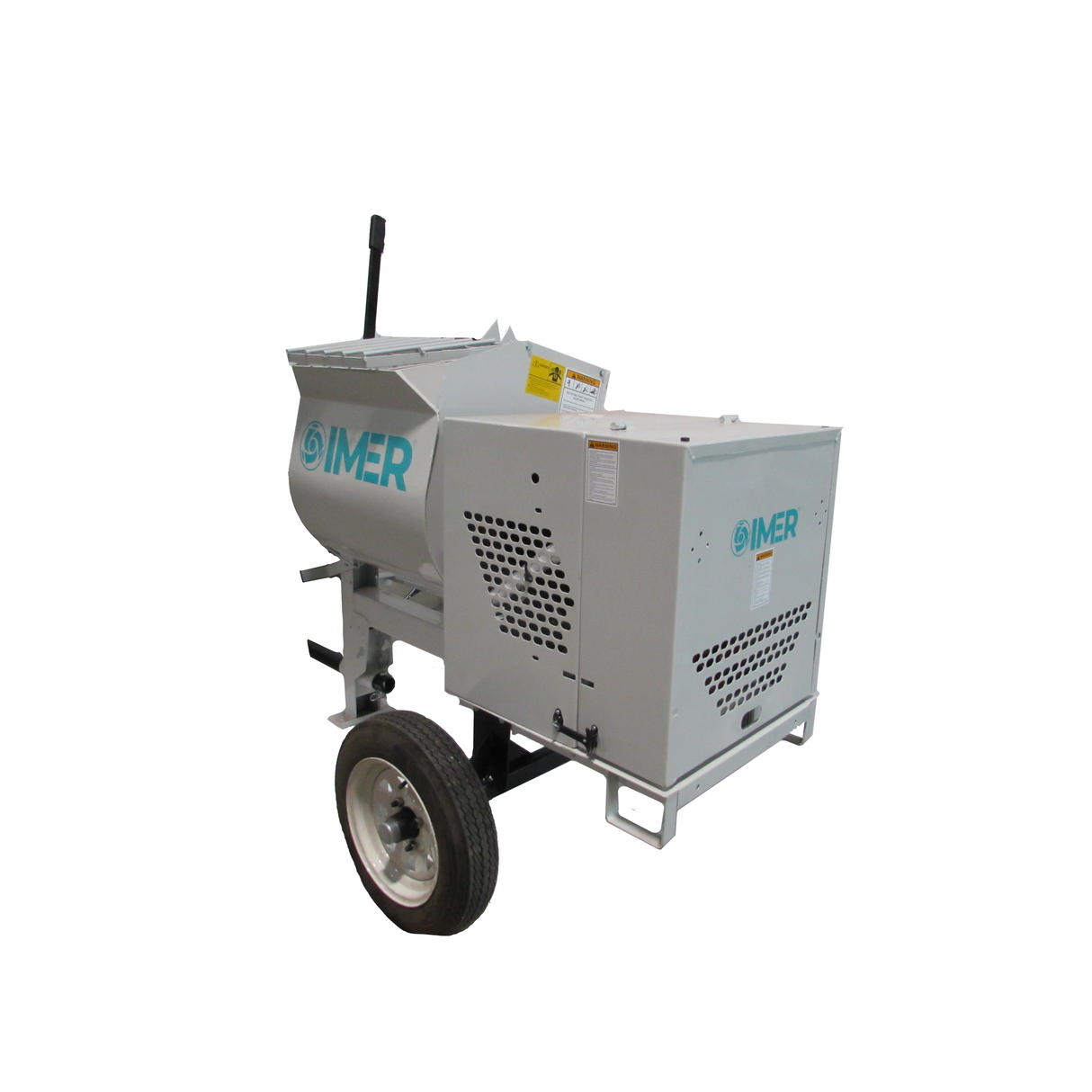 IMER Horizontal Shaft Mortar Mixer | 6 cu ft Steel Drum | HSM 6-1130062