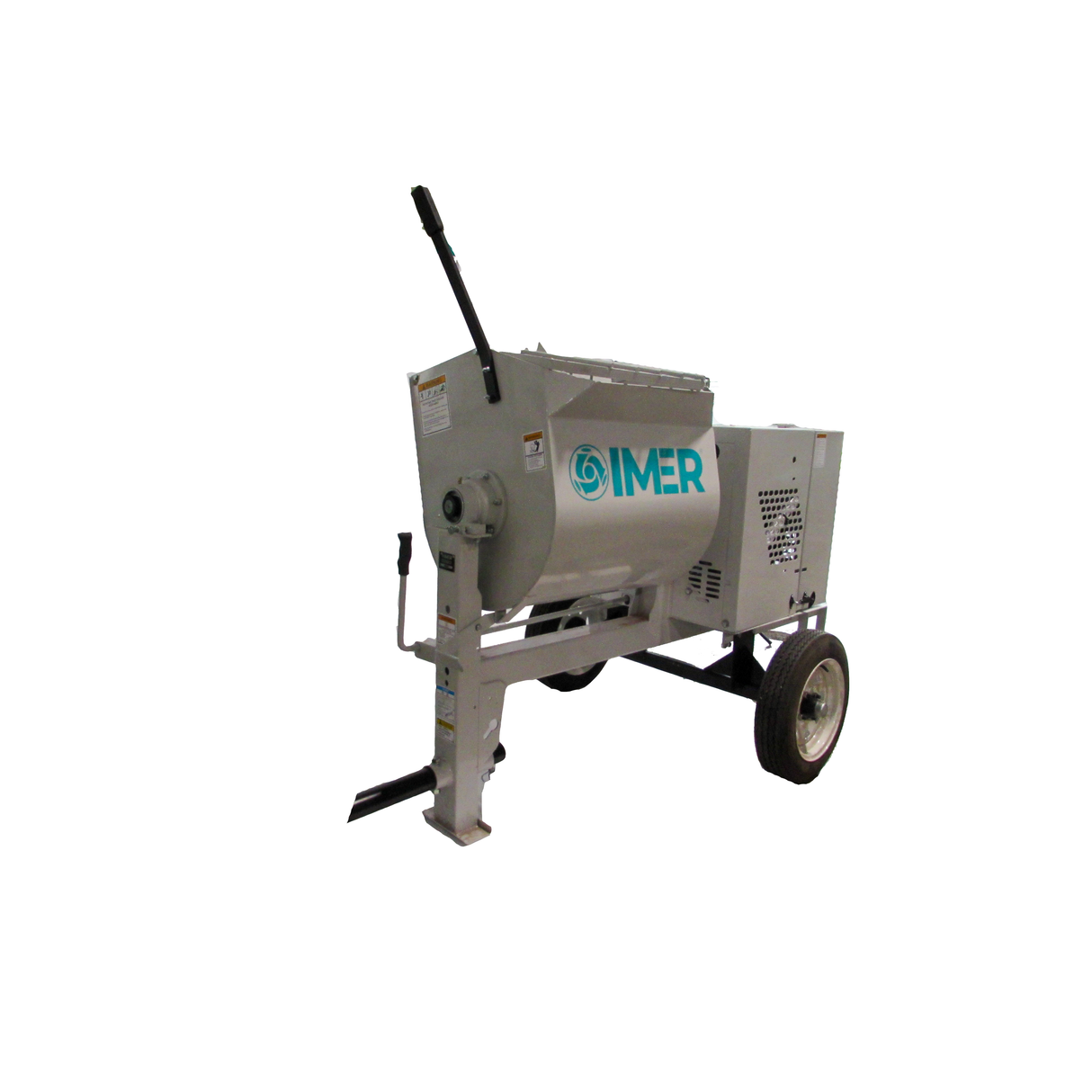 IMER Horizontal Shaft Mortar Mixer | 6 cu ft Steel Drum | HSM 6-1130062