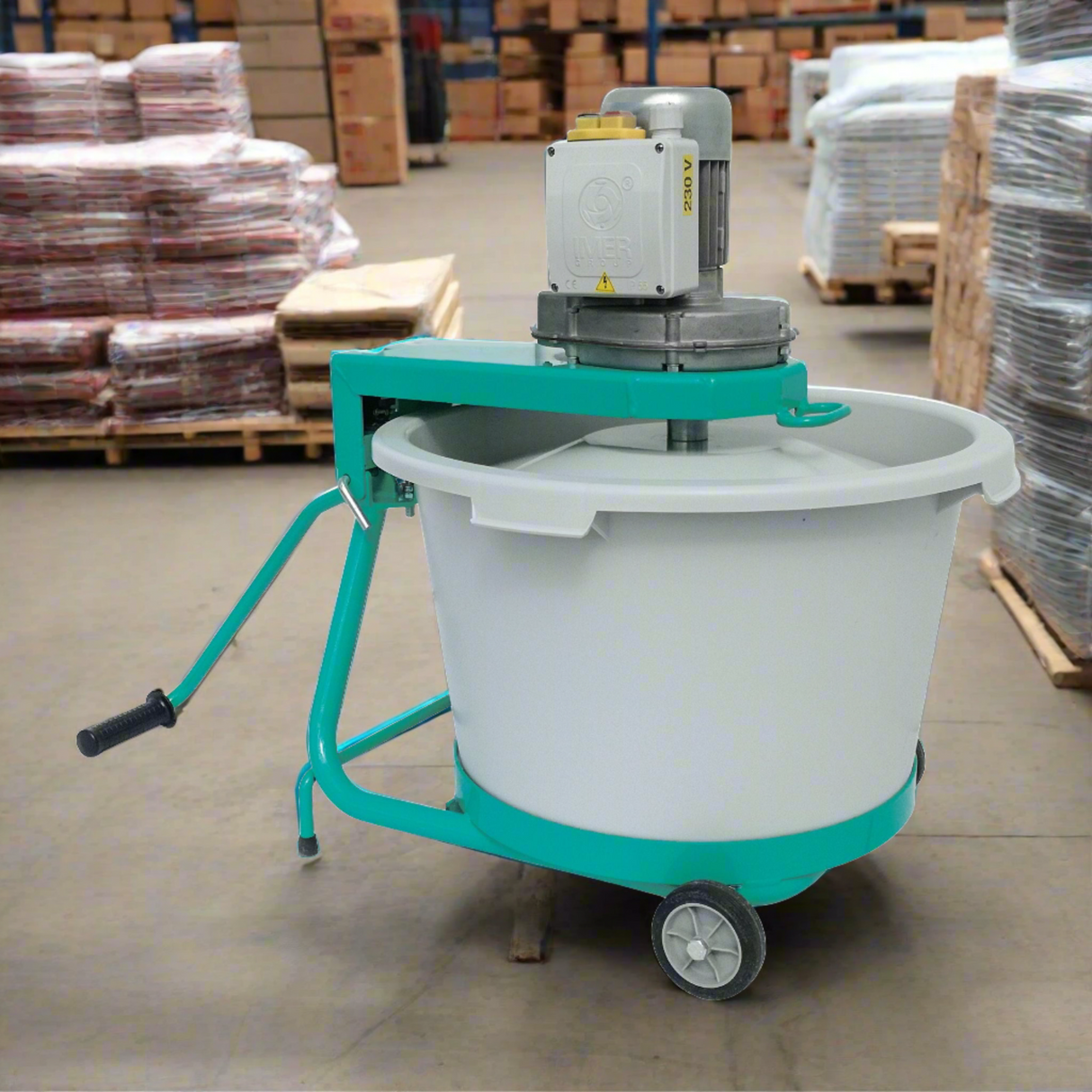 IMER Portable Paddle Mixer | 0.75 HP | Poly Drum | Mix-All 60 1193988