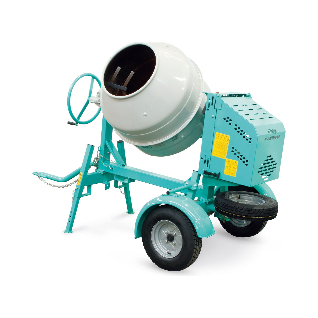IMER Towable Multi-Mixer | 1.5 HP | Steel Drum | Workman II 350 - 1105862