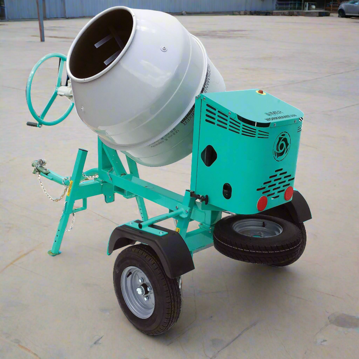 IMER Towable Multi-Mixer | 1.5 HP | Steel Drum | Workman II 250 - 1105842