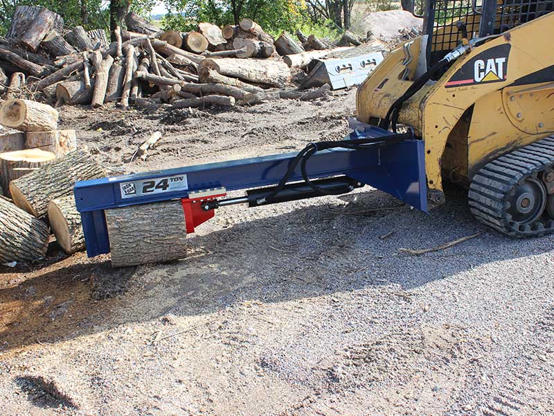 Iron & Oak Upside Down 24 Ton Skid Steer Log Splitter Attachment