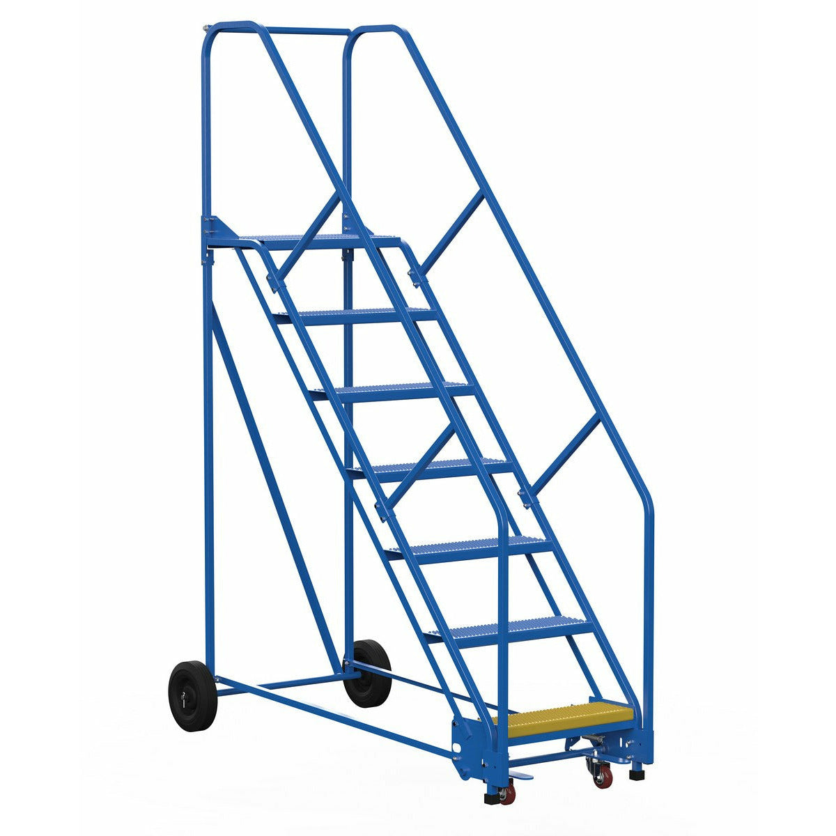 Vestil Rolling Warehouse Ladders (6-11 Step)-LAD-7-14-P-EZ