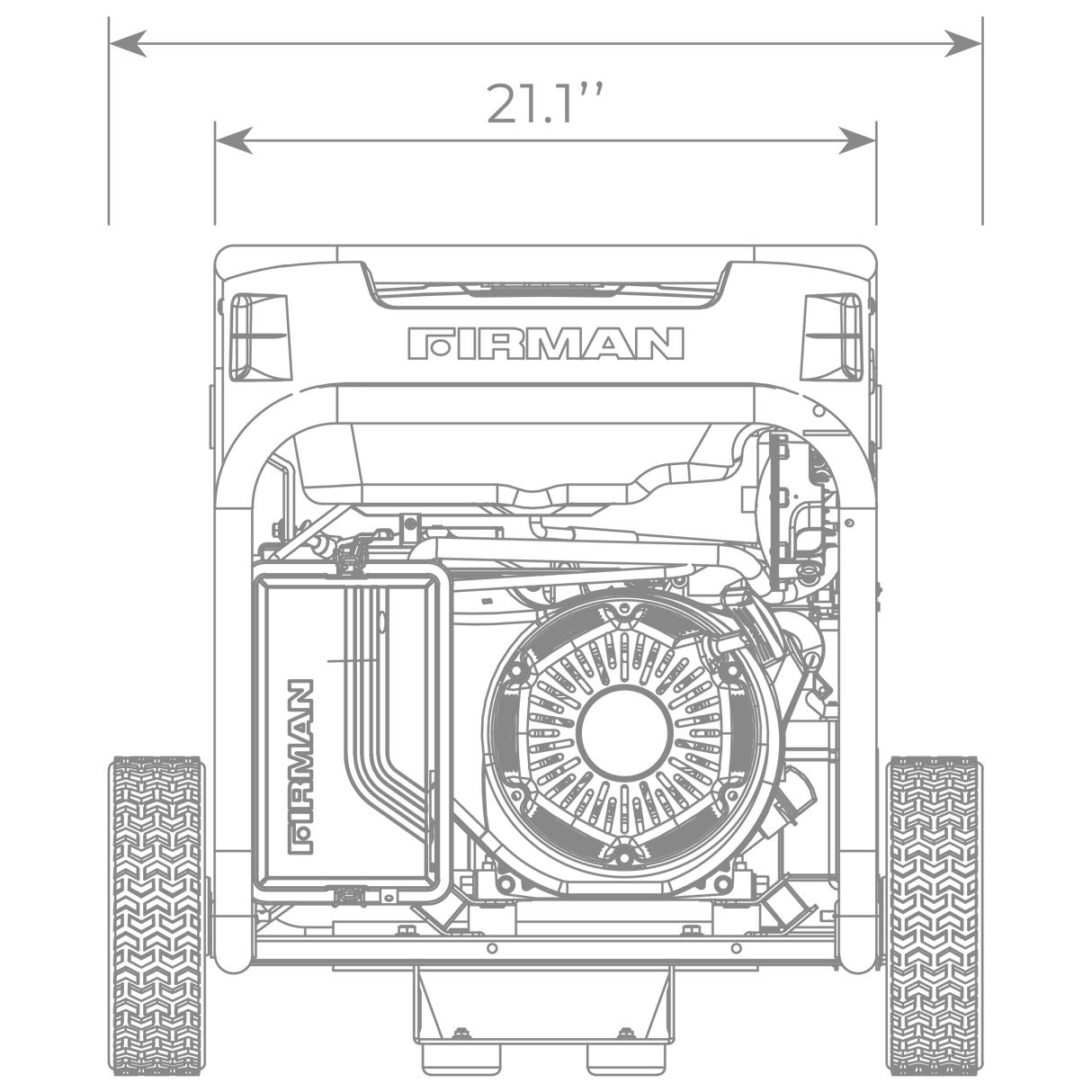 Firman H07553 Dual Fuel Portable Generator 9400W Electric Start 120/240V with CO Alert