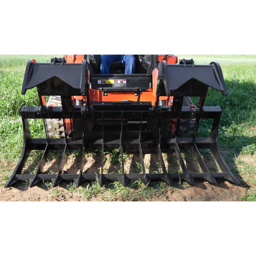 Loflin Fabrication - Skid Steer Root Grapple, Xtra Heavy Duty