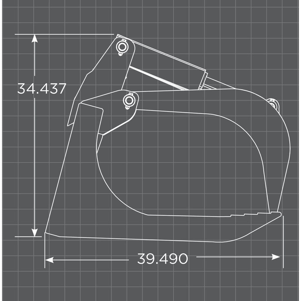 Loflin Fabrication Skid Steer Root Grapple, Xtra Heavy Duty