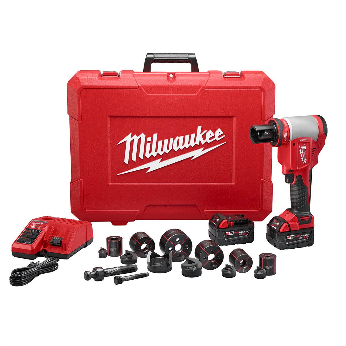 Milwaukee M18 FORCE LOGIC 10T Knockout Tool 1/2" - 2" Kit 2676-22