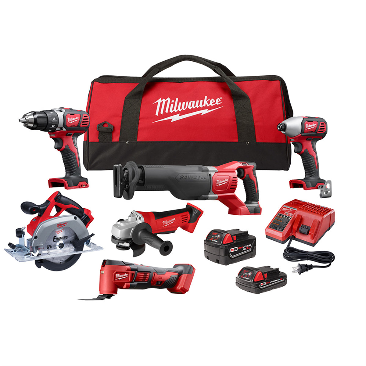 Milwaukee Tool M18 6-Piece Combo Kit