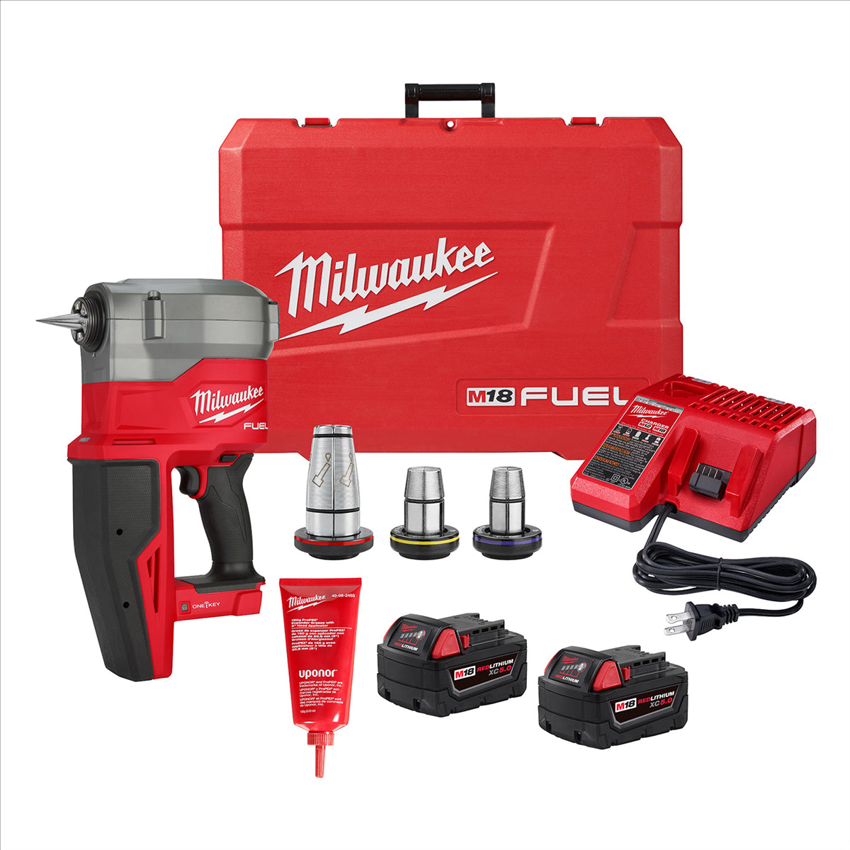 Milwaukee Tool M18 FUEL 2" ProPEX Expander Kit w/ ONE-KEY with 1 1/4"-2" Expander Heads