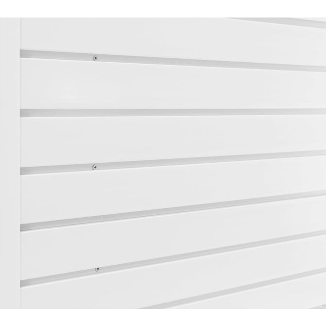 NewAge PVC Slatwall 120 SQ. FT. with 40-Piece Accessory Kit