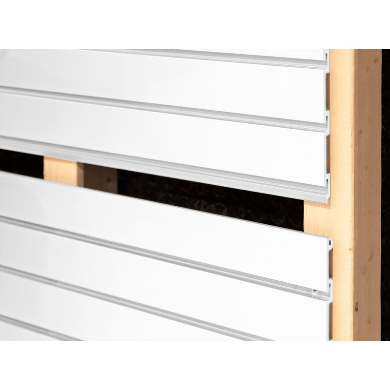 NewAge PVC Slatwall 120 SQ. FT. with 40-Piece Accessory Kit