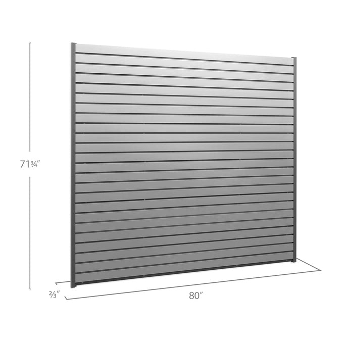 NewAge PVC Slatwall 40 SQ. FT. with 40-Piece Accessory Kit