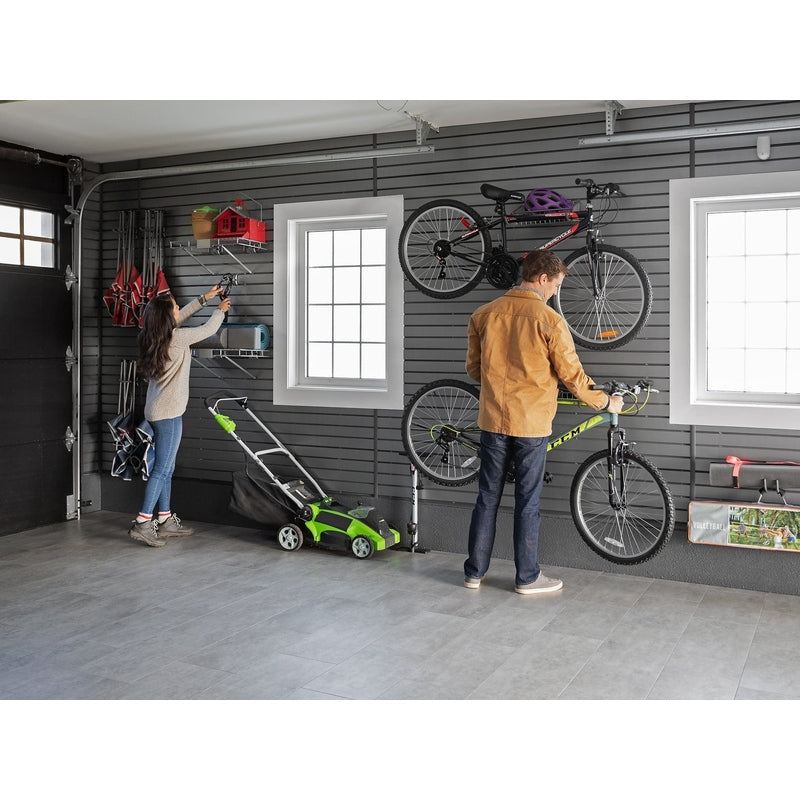 NewAge PVC Slatwall 40 SQ. FT. with 40-Piece Accessory Kit