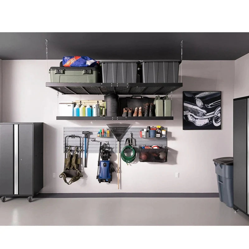 NewAge Pro 3.0 Series 14-Piece Garage Cabinet Set With Lockers, Base, Wall, Tool Drawer Cabinets and 56 in. Worktop