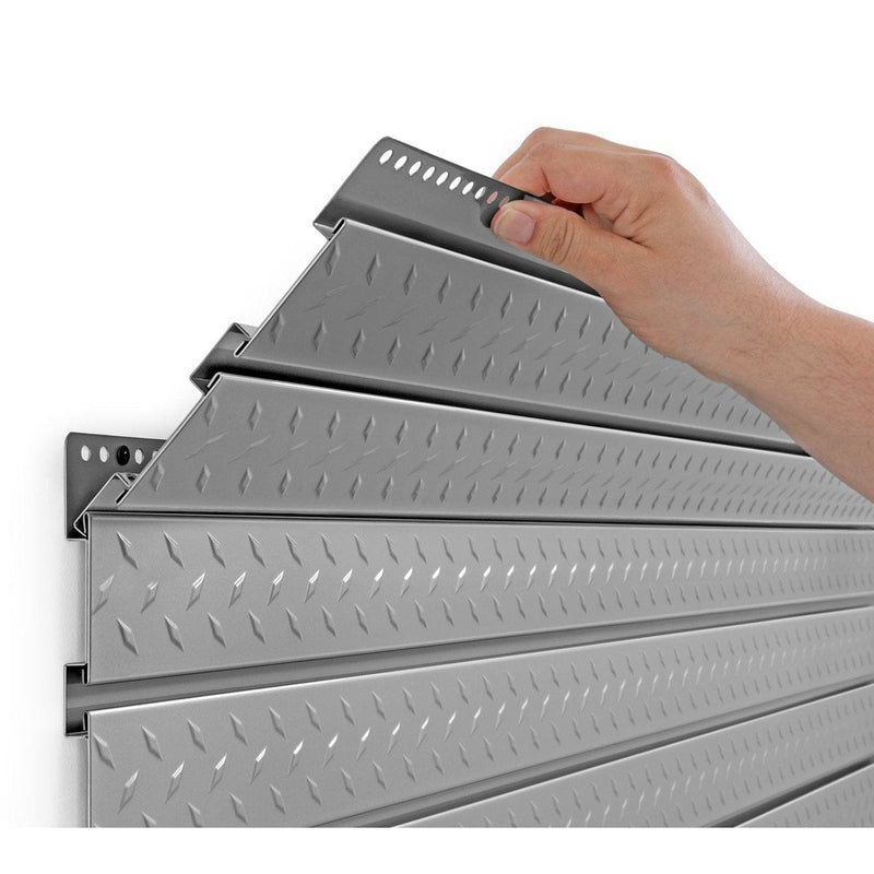 NewAge Pro Series Steel Slatwall 16 sq. ft. with 40-Piece Accessory Kit