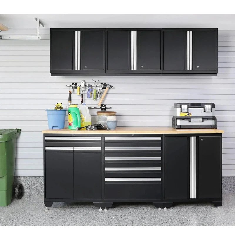 NewAge Pro 3.0 Series 6-Piece Cabinet Set With Tool Drawer, Base, Wall Cabinet and Locker