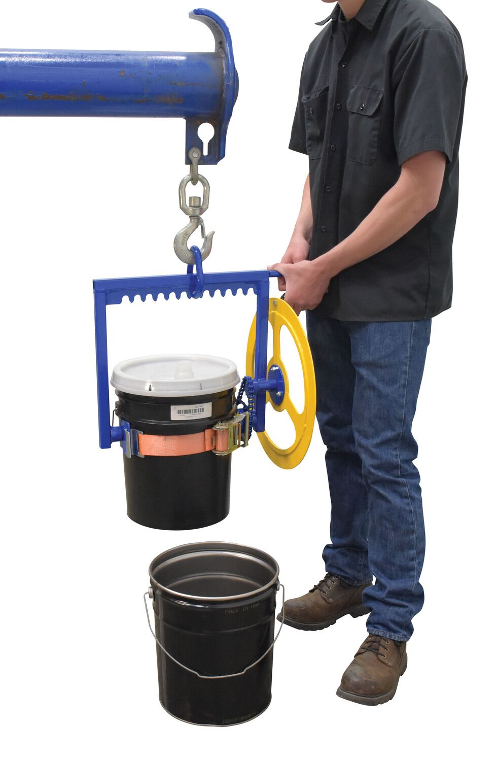 Vestil Hoist Mounted Pail Carrier / Rotator