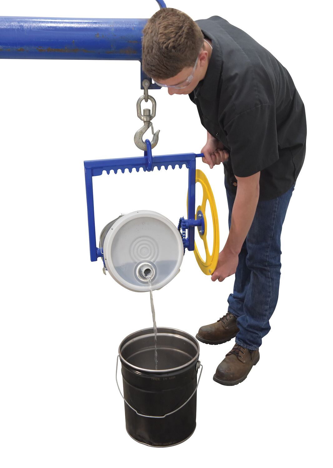 Vestil Hoist Mounted Pail Carrier / Rotator