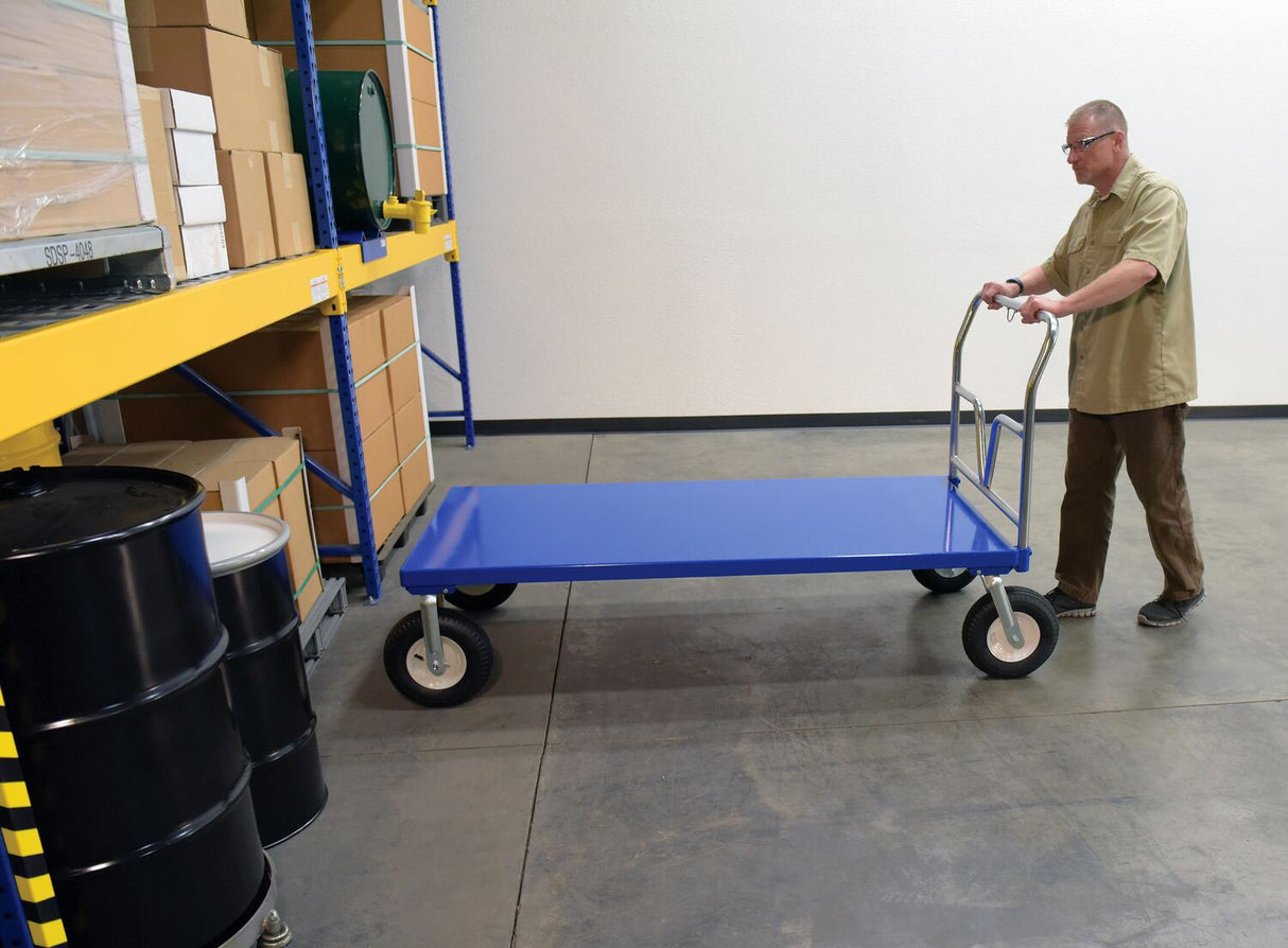 Vestil Pneumatic Tire Steel Platform Trucks