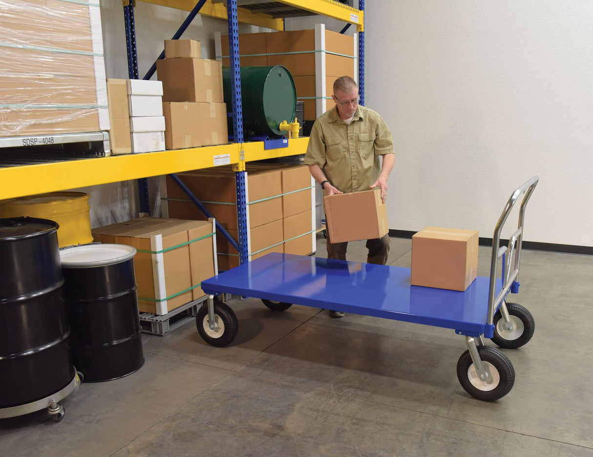 Vestil Pneumatic Tire Steel Platform Trucks