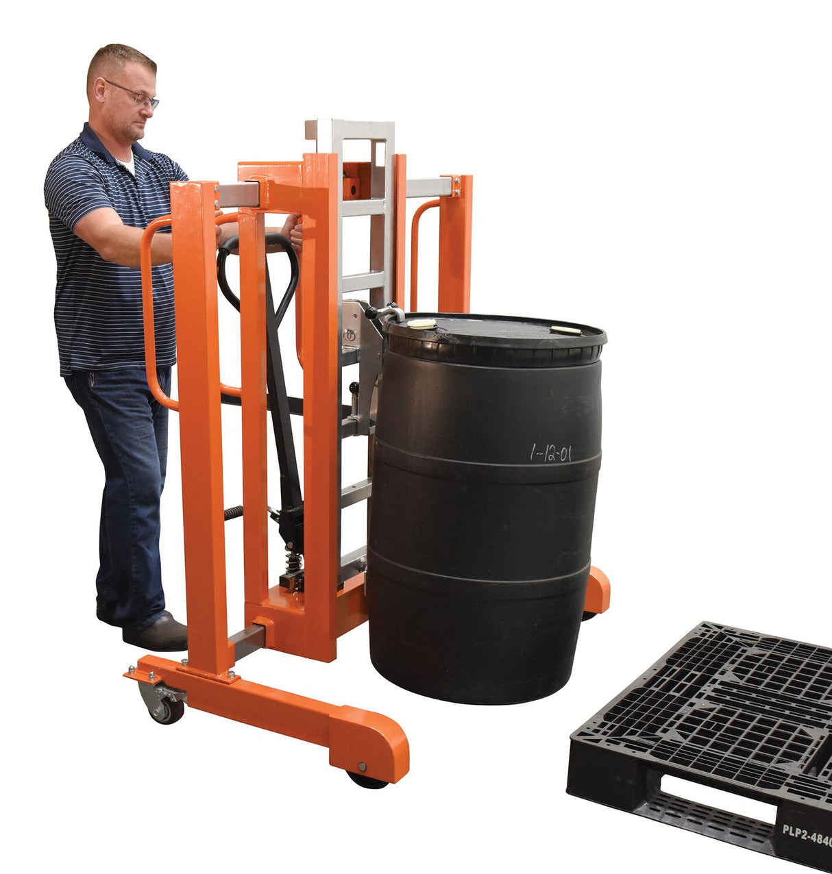 Vestil Drum Transporter & De-Palletizer