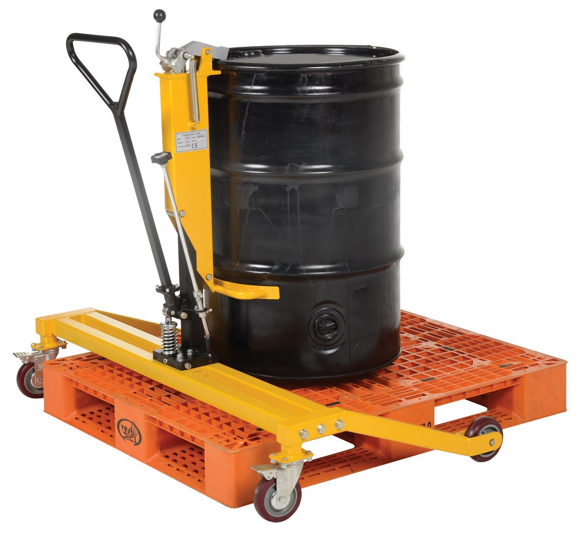 Vestil Pallet Straddling Drum Truck