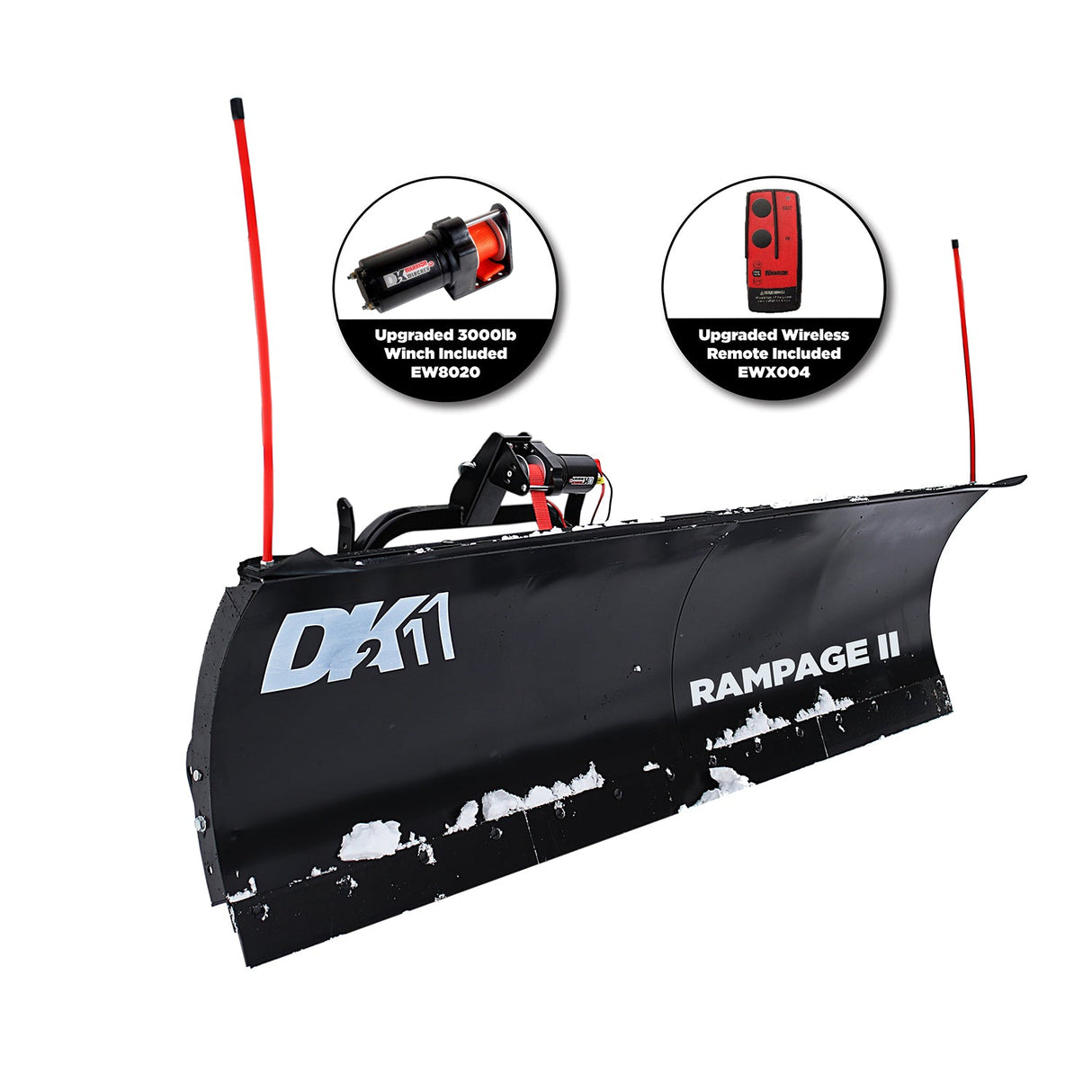 Detail K2 Rampage II - 82 x 19 Custom Mount Snow Plow Kit - RAMP8219