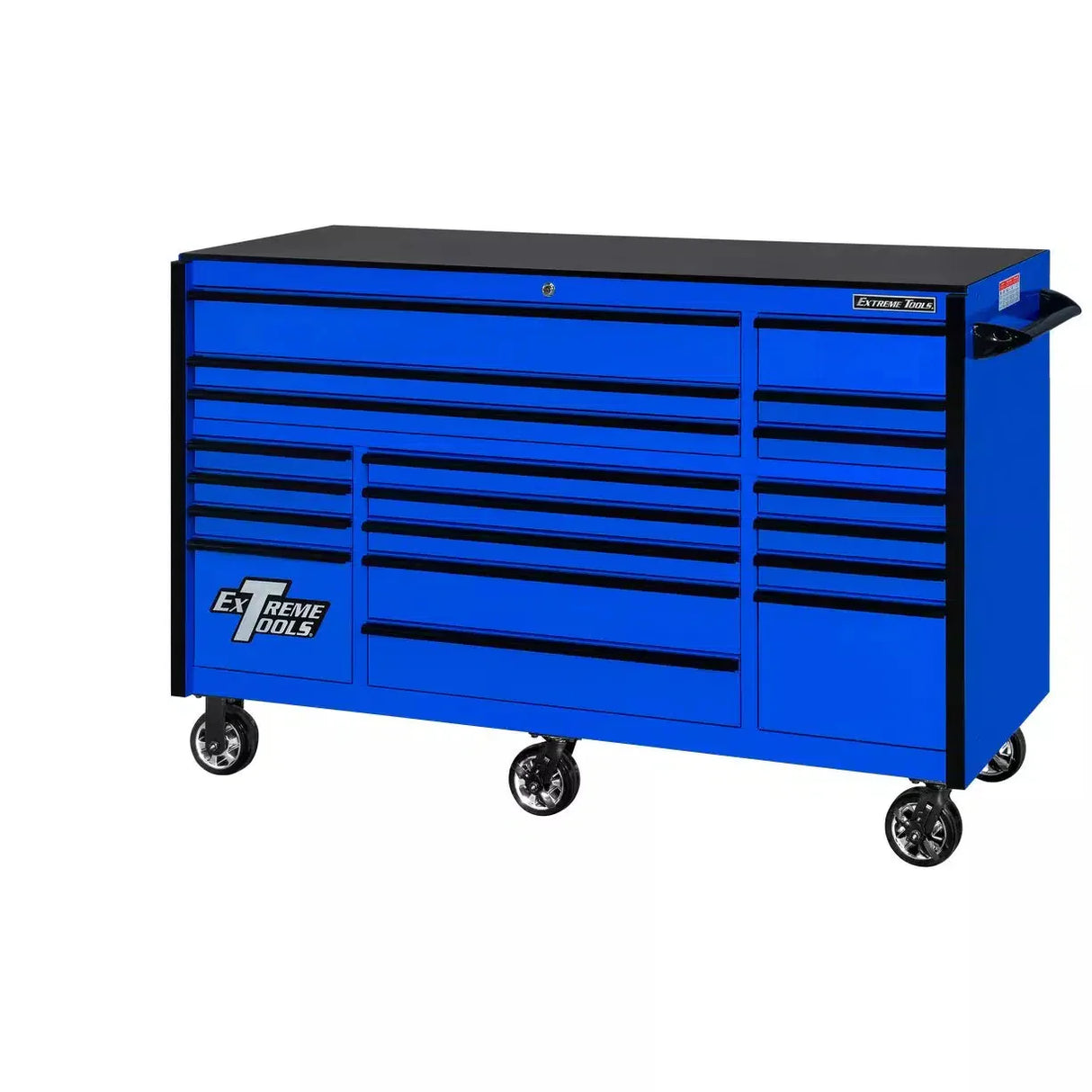 Extreme Tools RX Series 72"W x 30"D 19 Drawer Roller Cabinet - 250 lbs Slides