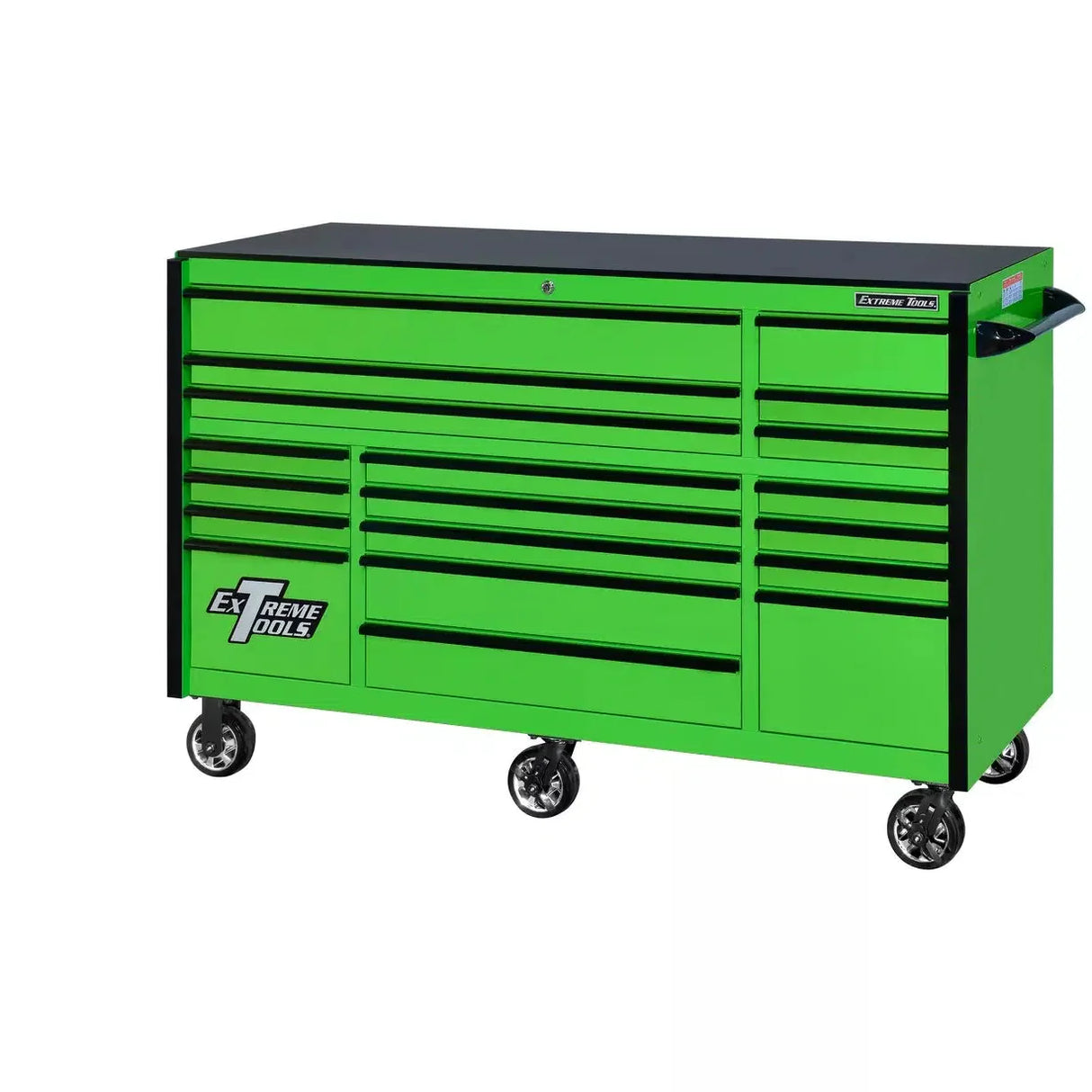 Extreme Tools RX Series 72"W x 30"D 19 Drawer Roller Cabinet - 250 lbs Slides