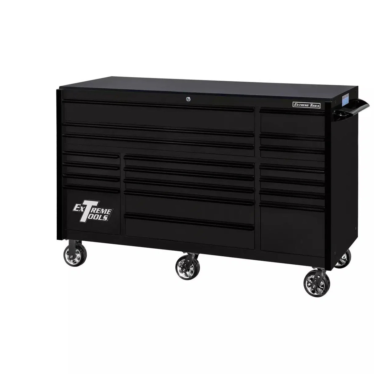 Extreme Tools RX Series 72"W x 30"D 19 Drawer Roller Cabinet - 250 lbs Slides