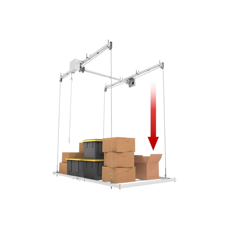 E-Z Storage Retractable Ceiling Storage Lift – 4x8 (RCL-4x8)