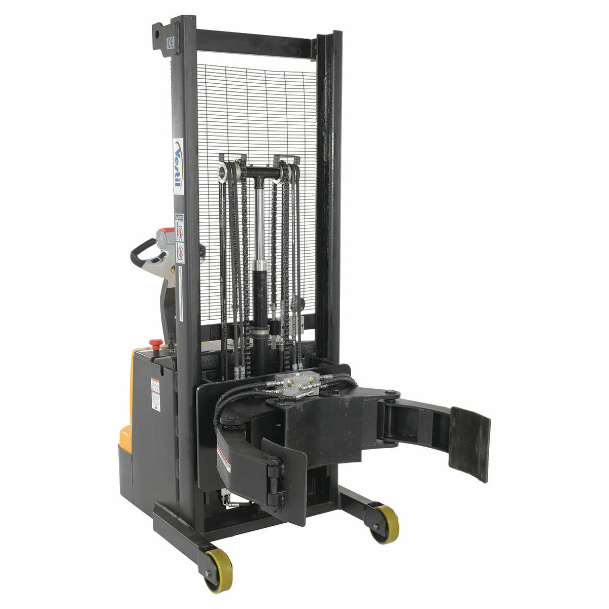 Vestil Steel Vertical Roll Gripper/Rotator 72 In. Raised Height 800 Lb. Capacity Black-S-MU-VRGR-72