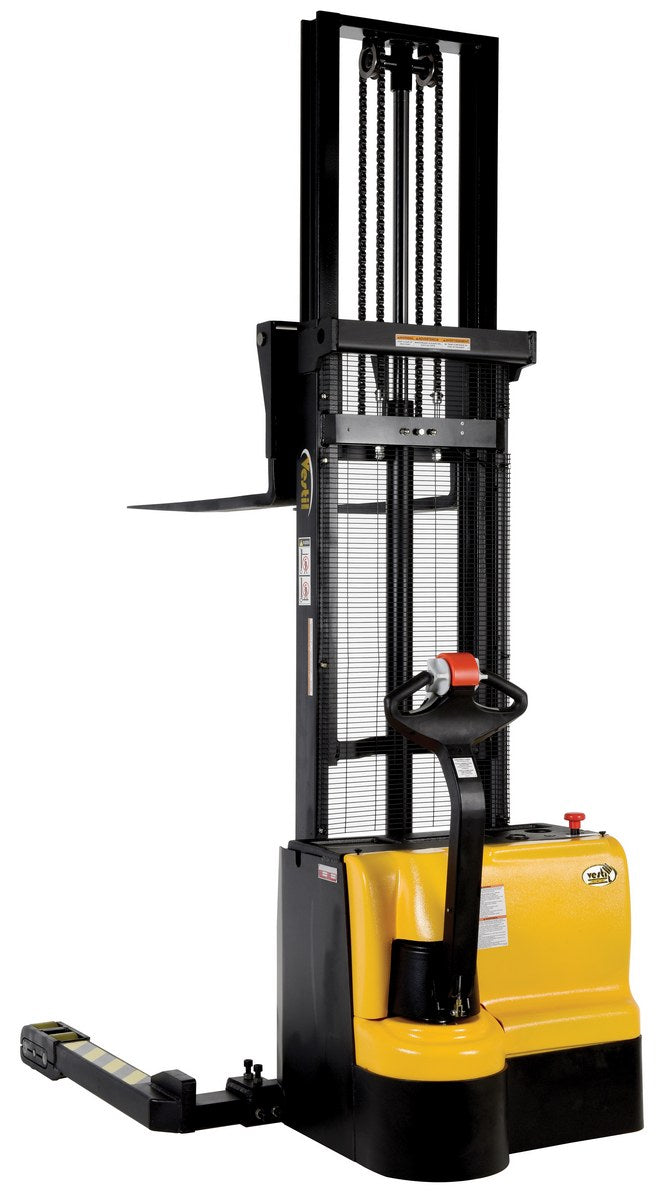 Vestil Double Mast Stackers with Powered Drive and Powered Lift