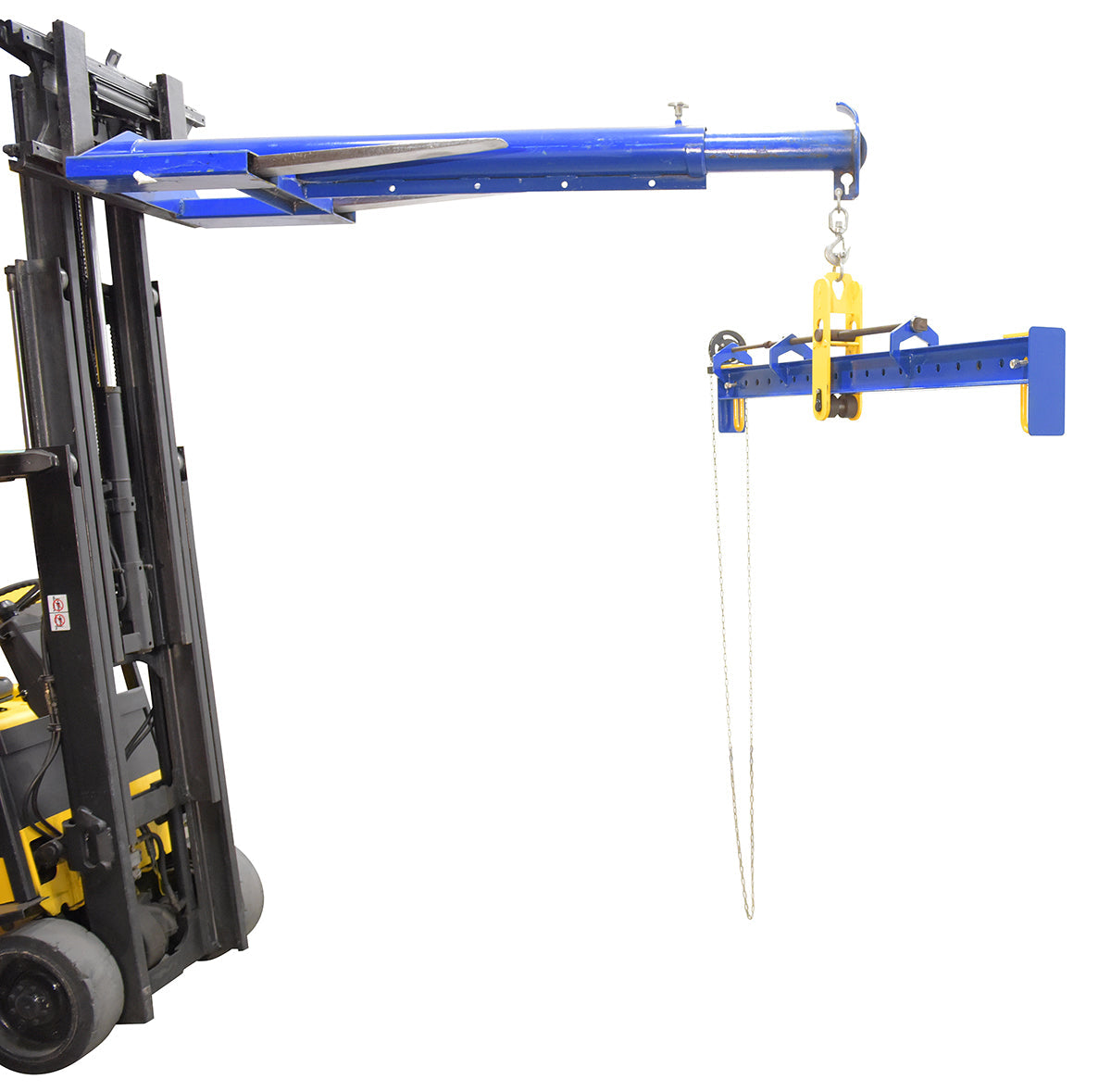 Vestil Spreader Beam With Adjustable Hand Chain Crank Bail