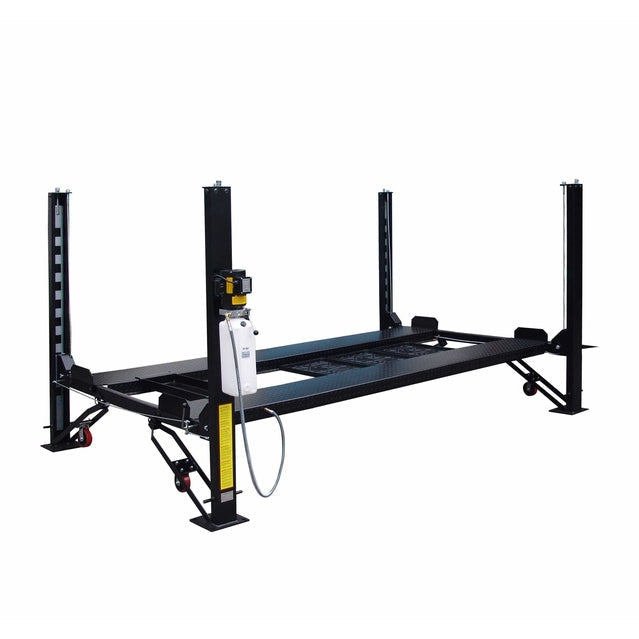 Tuxedo FP8K-DX-XLT 8,000 lb Deluxe Storage Lift Extended Length / Height - Poly casters, drip trays, jack tray FP8K-DX-XLT