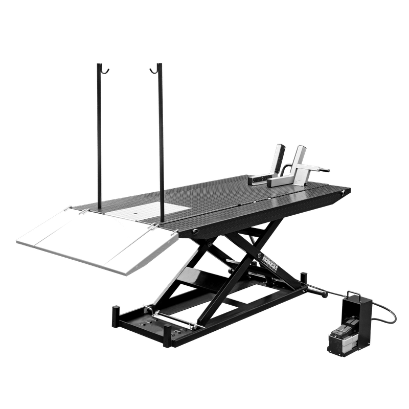 Tuxedo M-1500C-HR 1,500 lb High Rise Motorcycle Lift Bench w/ Vise, Sides, Balance Bar, Pump M-1500C-HR