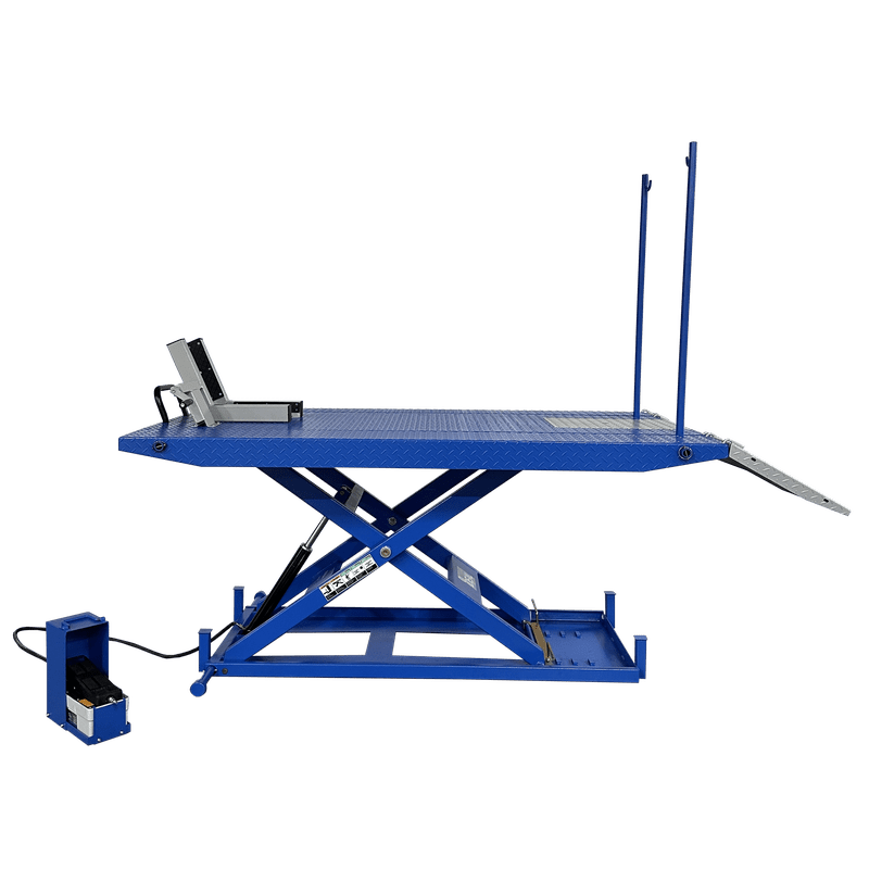 Tuxedo M-1500C-HR 1,500 lb High Rise Motorcycle Lift Bench w/ Vise, Sides, Balance Bar, Pump M-1500C-HR